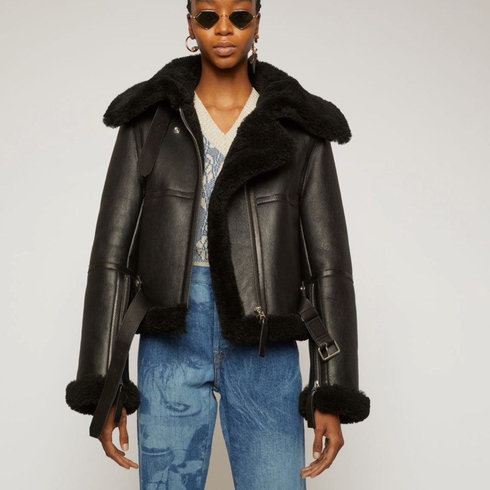 Acne Studios Shearling moto jacket